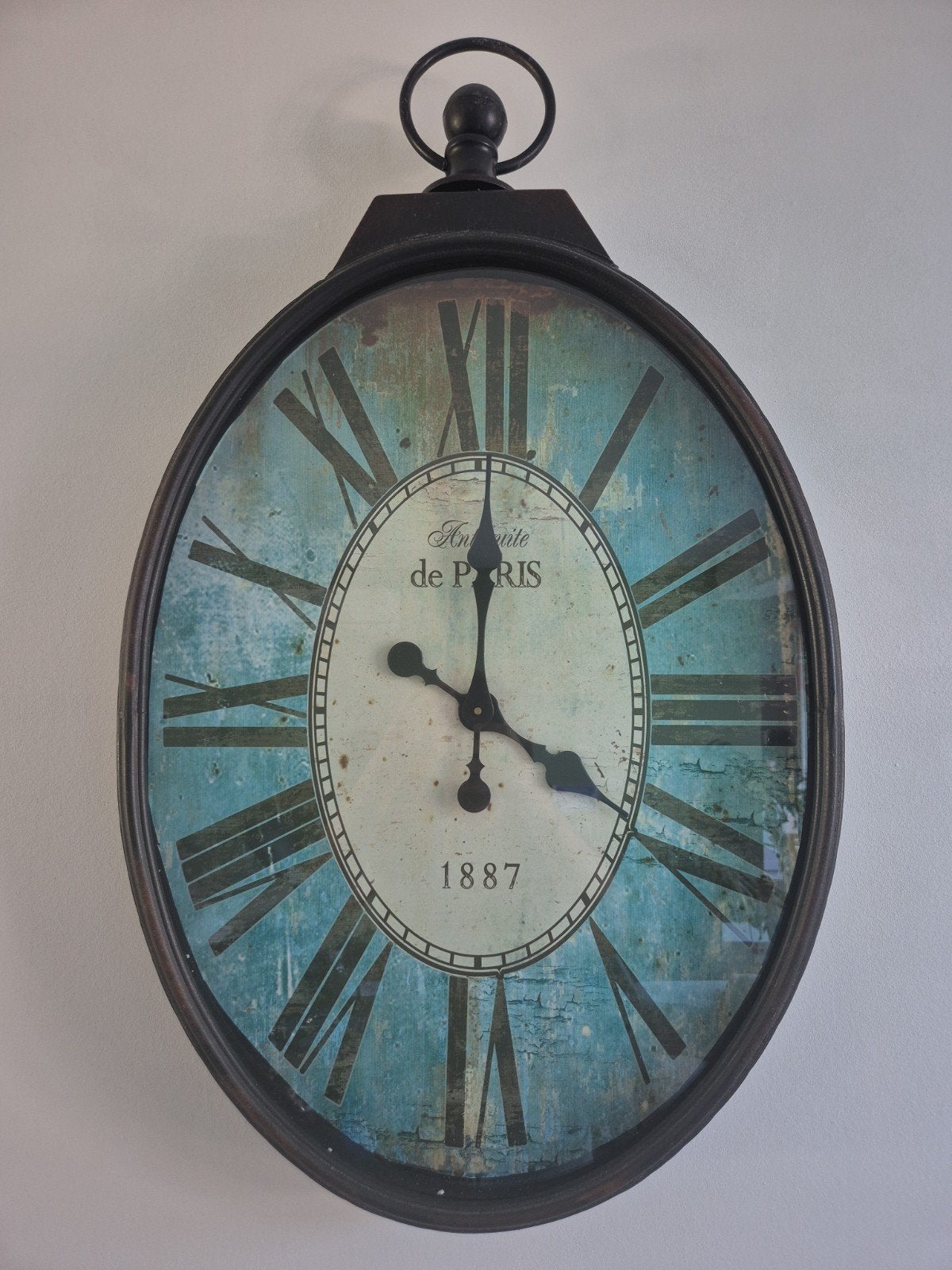 Grote wandklok Antique de Paris 1887, Antiek en Kunst, Ophalen