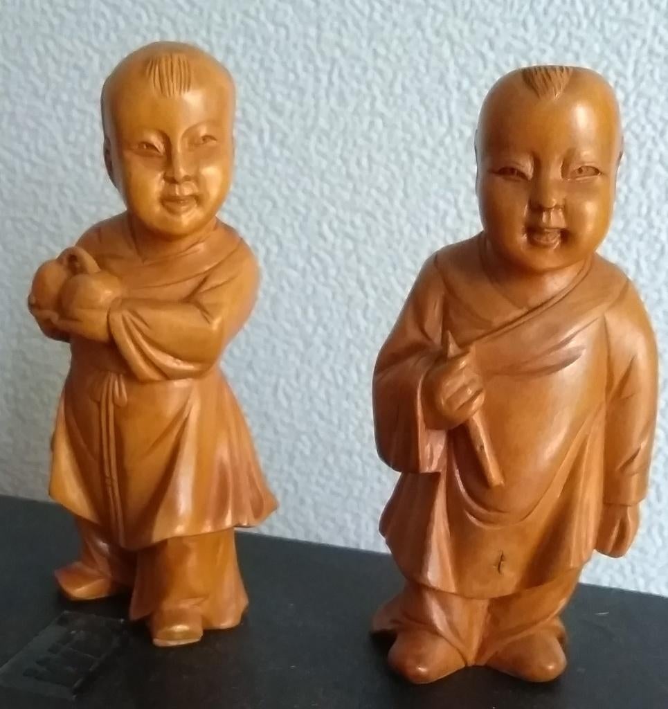 7 Houten MONNIKEN     (zo goed als nieuw), Verzamelen, Ophalen of Verzenden, Zo goed als nieuw