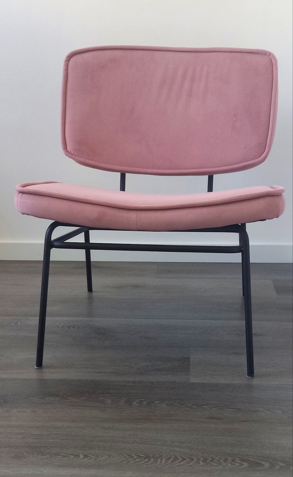 Roze fluwelen stoel, Ophalen, Gebruikt, Overige kleuren, Stof