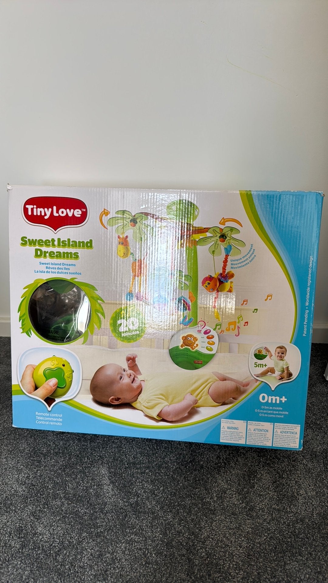 Tiny Love Box mobiel - box hanger, Ophalen, Zo goed als nieuw, Mobiel, Met geluid