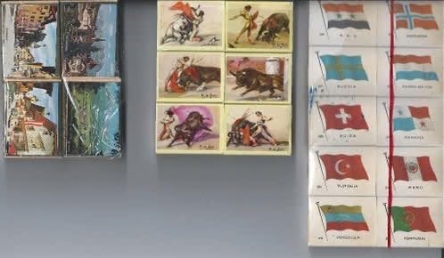 Lucifersmerken van Spanje, wereld vlaggen, en Oostenrijk, Verzenden, Zo goed als nieuw, Luciferdoosjes of -merken