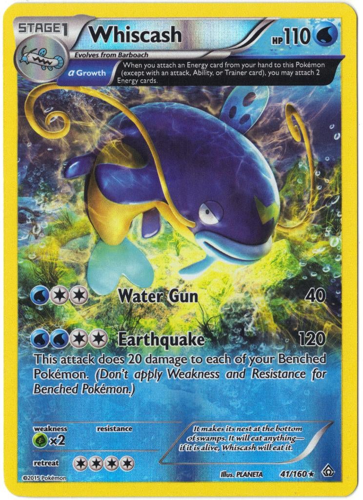 Primal Clash,  Whiscash [reverse] 41/160, Hobby en Vrije tijd, Verzamelkaartspellen | Pokémon, Nieuw, Losse kaart, Verzenden