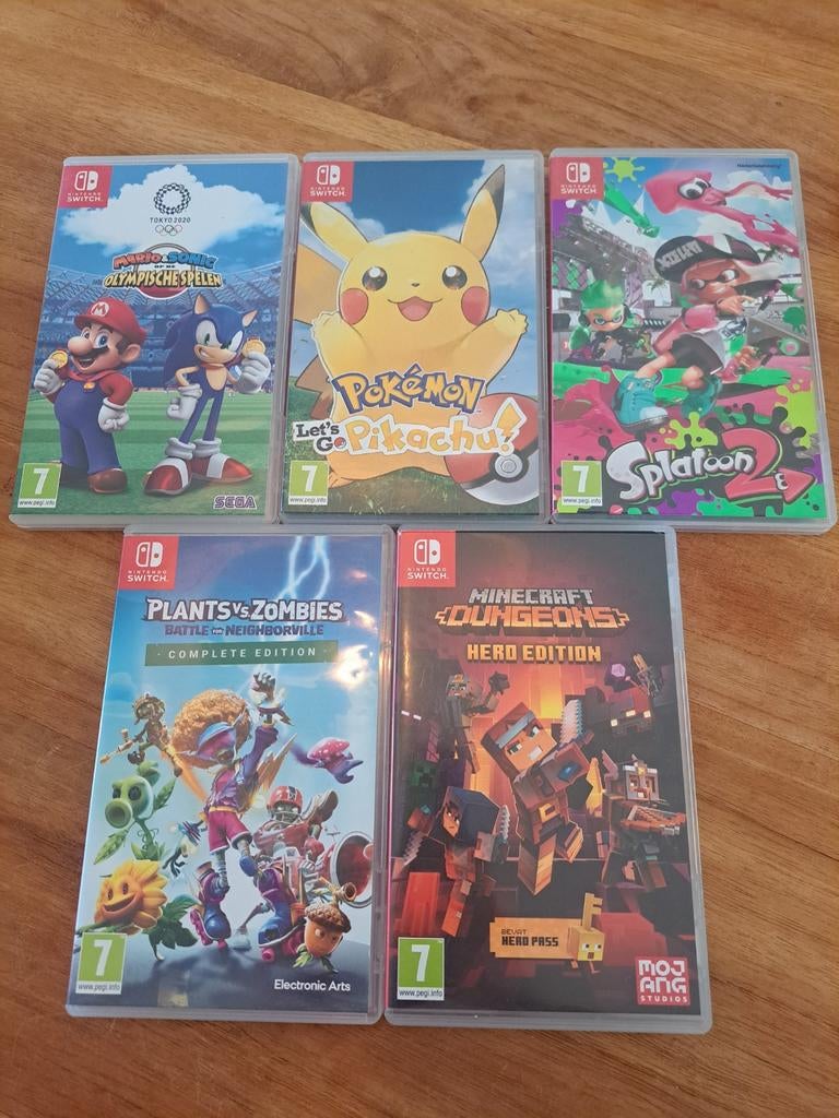Nintendo Switch games: Pokémon, Splatoon, Minecraft, Mario, Spelcomputers en Games, Overige genres, Ophalen of Verzenden, Zo goed als nieuw