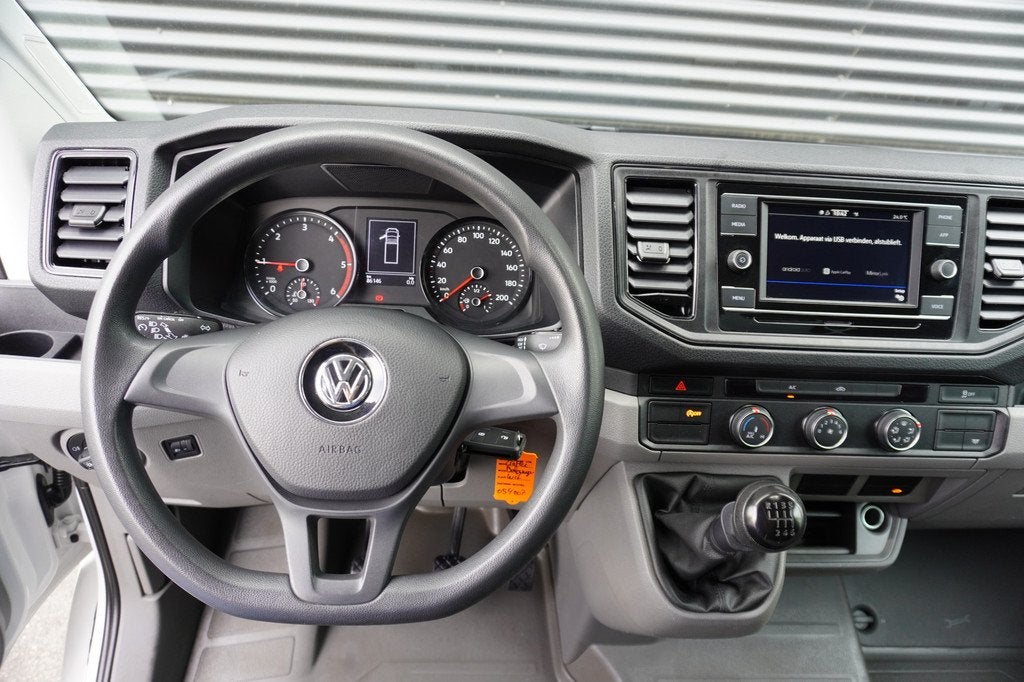 Volkswagen Crafter 140pk Bakwagen Laadklep Zijdeur Apple Car, Voorwielaandrijving, Gebruikt, Volkswagen, Wit