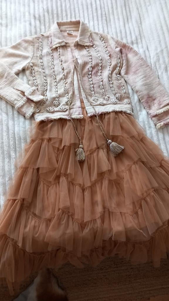 Ibiza style setje wijde tule rok& jasje.mtM/L, Kleding | Dames, Carnavalskleding en Feestkleding, Ophalen of Verzenden, Zo goed als nieuw
