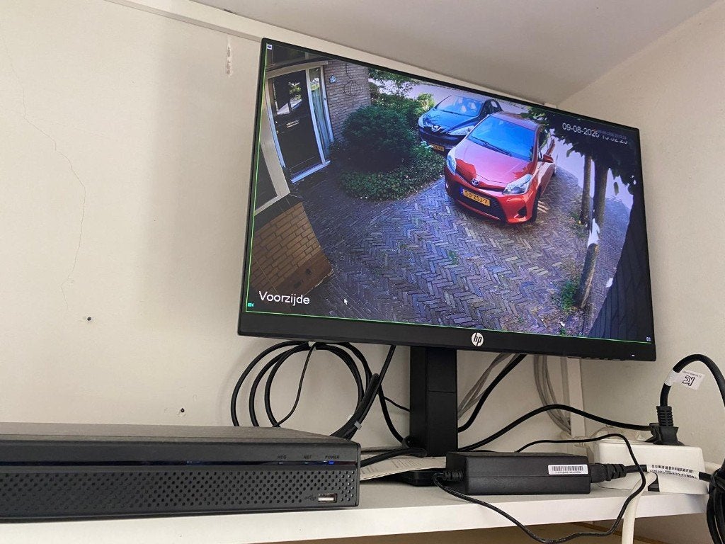 beveiligingssysteem, Ophalen, Gebruikt, Buitencamera