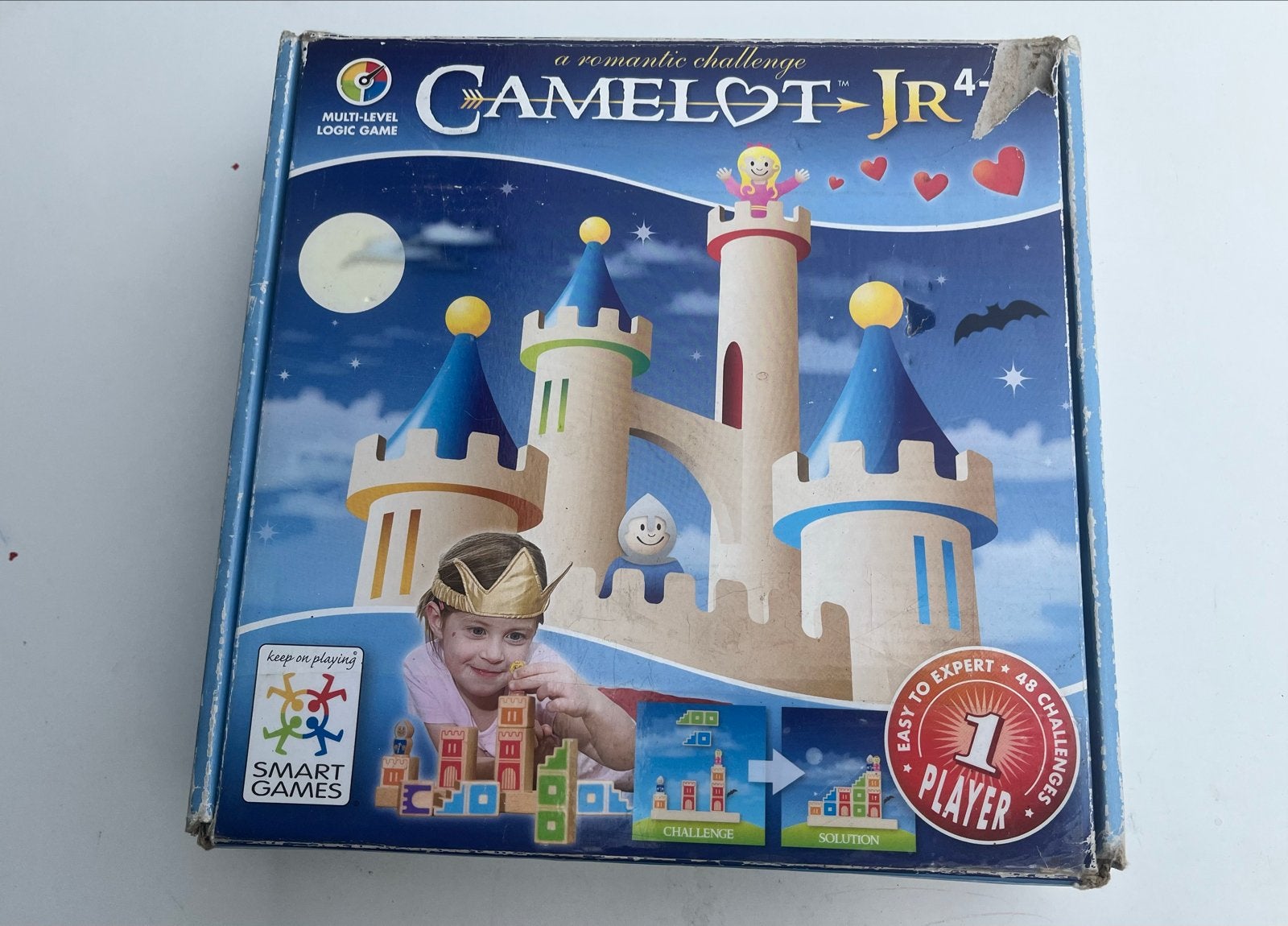 SmartGames Camelot Jr. - Logisch denkspel voor kinderen, Een of twee spelers, Ophalen of Verzenden, Zo goed als nieuw