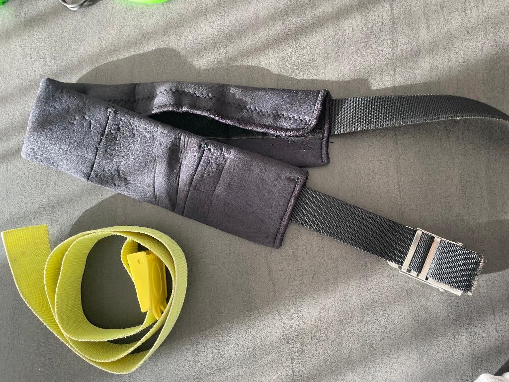 Lood gordel,1.20 m zwart, goede conditie, zonder lood + gele, Ophalen of Verzenden, Zo goed als nieuw, Lood of Loodgordel
