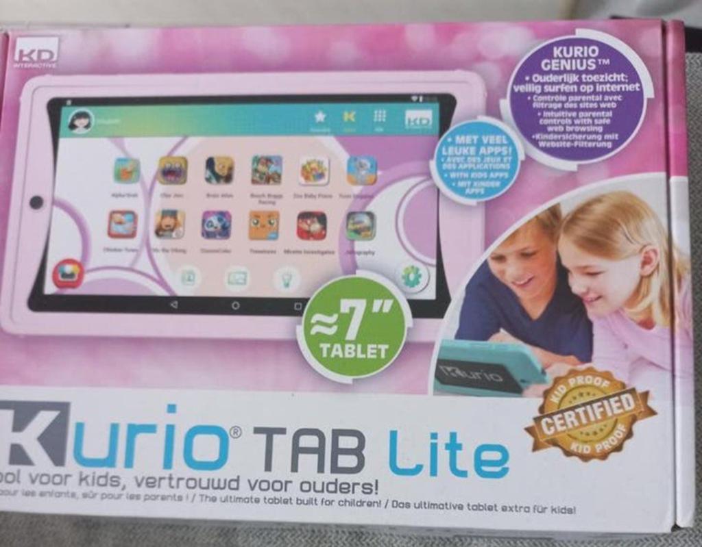 Kurio TAB Lite Kindertablet - Roze, 7 inch, 8GB, Computers en Software, Windows Tablets, Kurio, Nieuw, 7 inch of minder, Wi-Fi