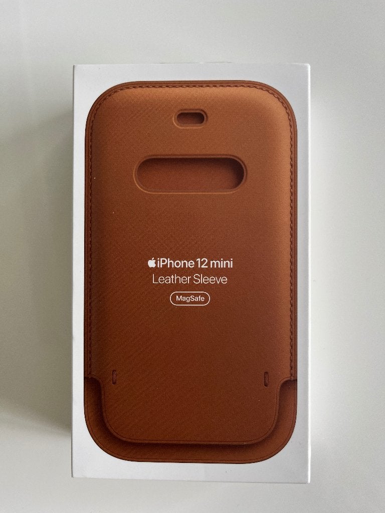 new iPhone 12 mini leather sleeve MagSafe, Telecommunicatie, Mobiele telefoons | Hoesjes en Frontjes | Apple iPhone, Nieuw, Ophalen of Verzenden