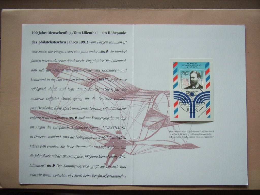 BL   Bundespost Jaarkaart Lilienthal 1991, Ophalen of Verzenden, BRD, Gestempeld