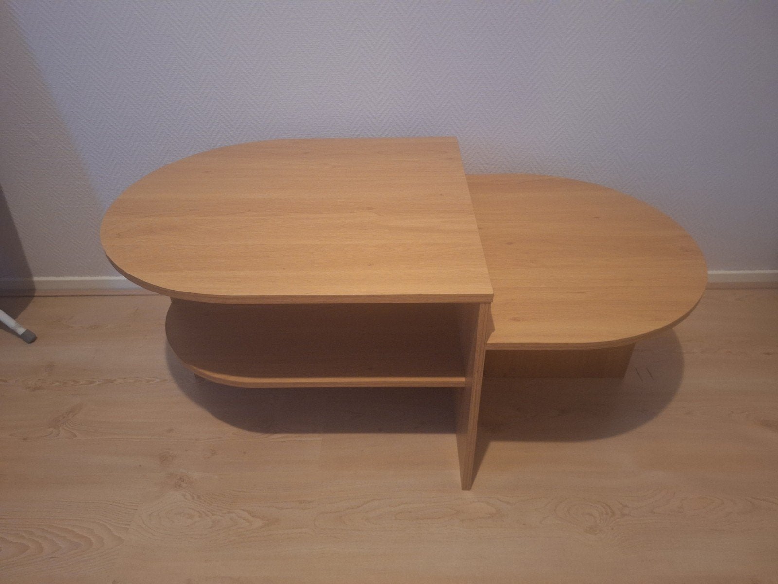 Mooie salontafel LISBJERG van Jysk, Ophalen, Eikenhout, 50 tot 100 cm, 100 tot 150 cm