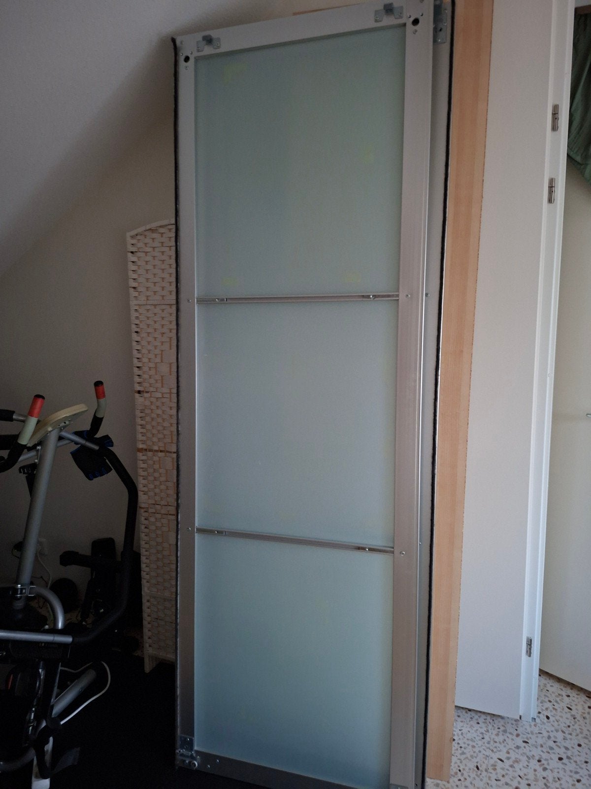 2 matglazen schuifdeuren voor PAX kast 75x236 cm, Ophalen, Gebruikt, 200 cm of meer, 50 tot 100 cm