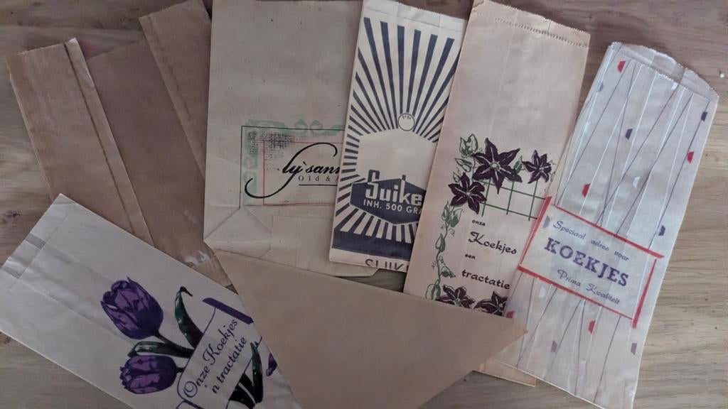 Vintage winkel zakjes junk journal, Hobby en Vrije tijd, Scrapbooking, Ophalen of Verzenden, Gebruikt