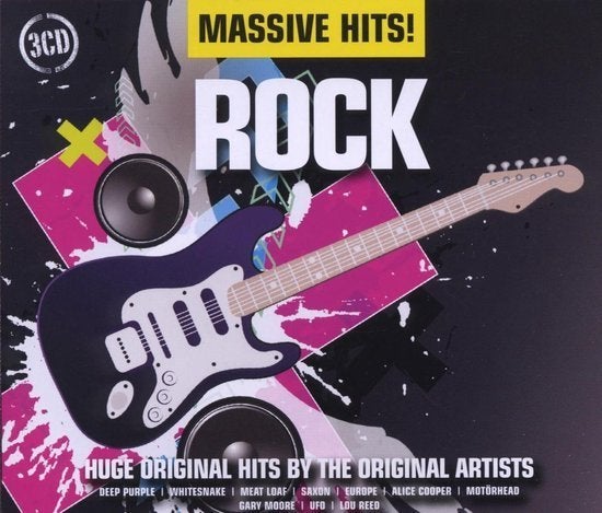 Massive Hits! Rock - 3 cd's, Ophalen of Verzenden, Zo goed als nieuw, Rock en Metal