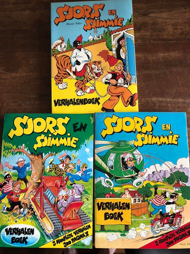 Sjors en Sjimmie Verhalenboek 3x (eind 70 begin 80 jaren), Meerdere stripboeken, Ophalen of Verzenden, Zo goed als nieuw