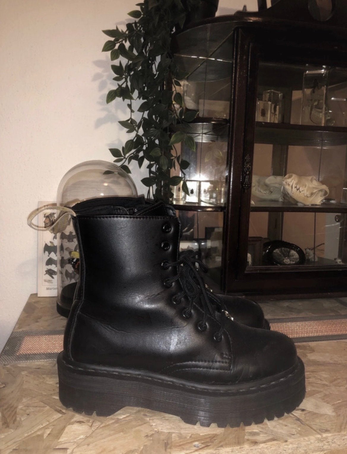 Dr. Martens Vegan Jadon Mono Platform, Verzenden, Zwart, Lage of Enkellaarzen, Gedragen