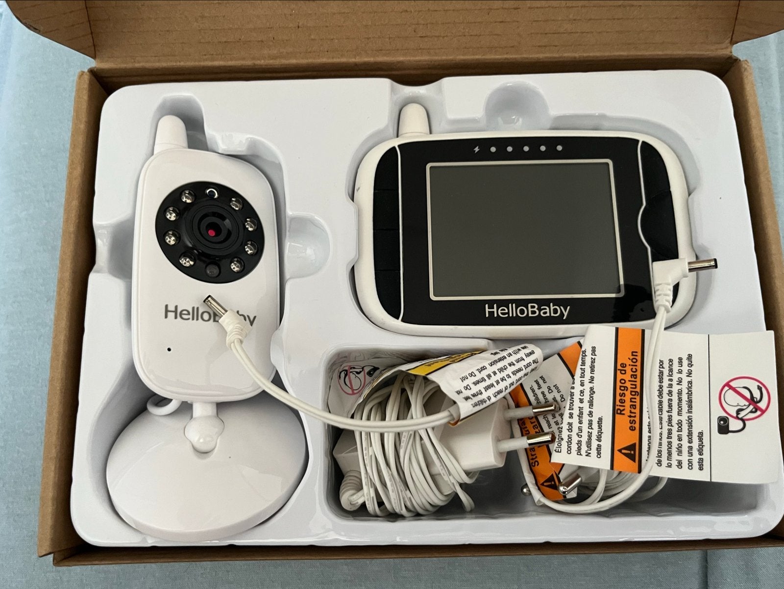 HelloBaby HB32 Babyfoon met Camera en Terugspreekfunctie, Kinderen en Baby's, Babyfoons, Ophalen of Verzenden, Nieuw, 250 meter of meer
