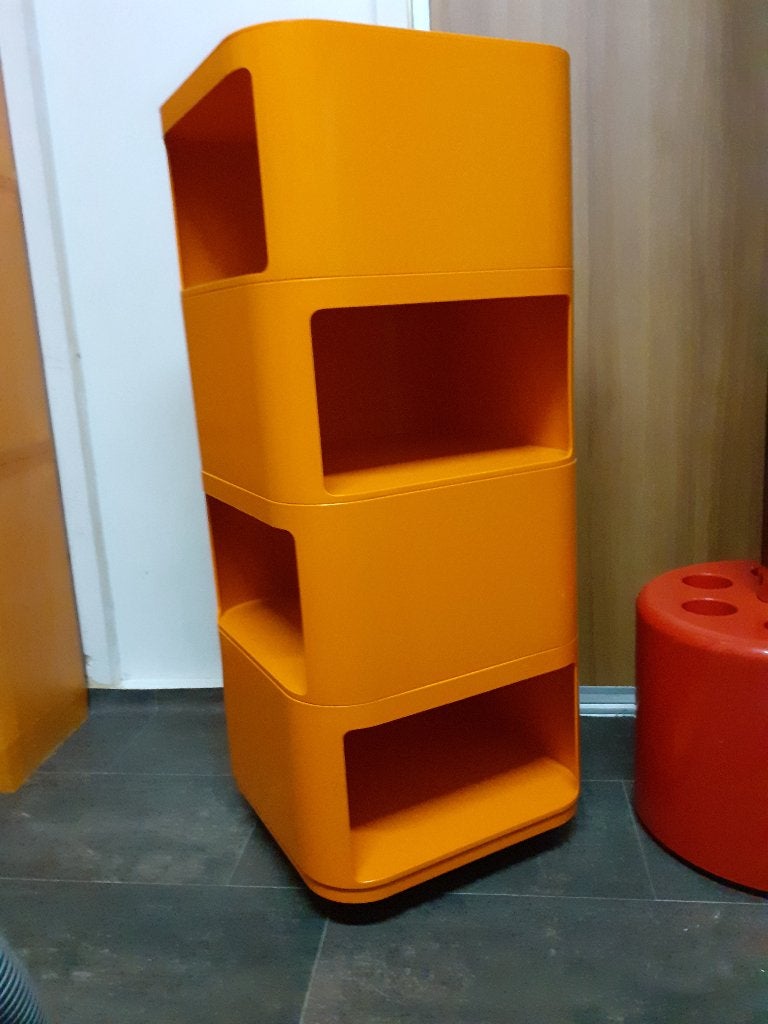Kartell componibili kast jaren 70 space age design retro, Huis en Inrichting, Vintage, Gebruikt, ?, Kunststof