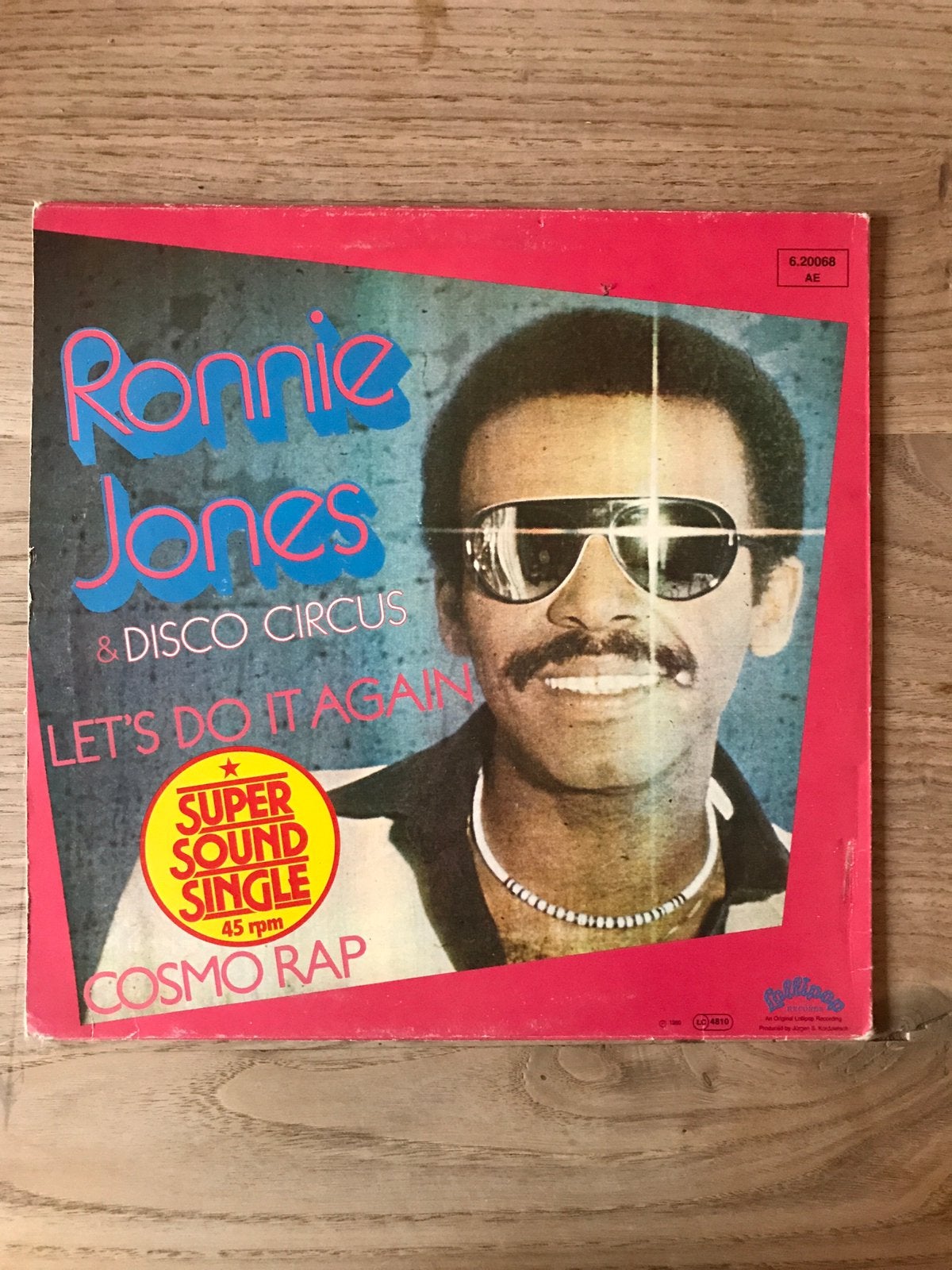Ronnie Jones & disco circus / let’s do it again / cosmo rap, Ophalen of Verzenden, Zo goed als nieuw, Overige formaten, Disco