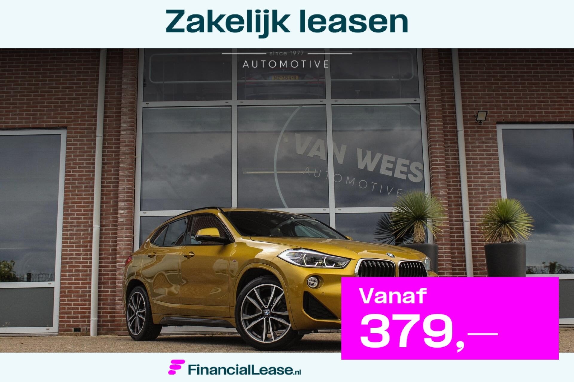 BMW X2 sDrive18i High Executive M-sport | 2e eigenaar | Driv, Gebruikt, Alcantara, Geel, 3 cilinders