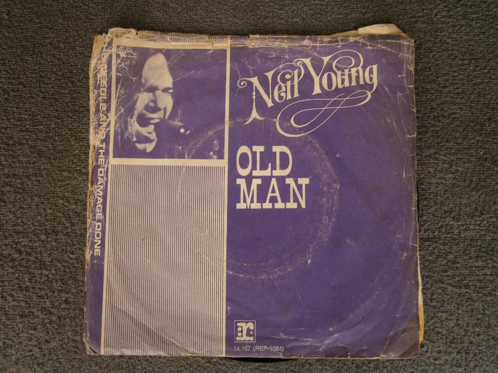 Neil Young – Old Man. 1972. Pop, Folk Rock, Classic Rock, Cd's en Dvd's, Ophalen, Gebruikt, Fotohoes, 7 inch