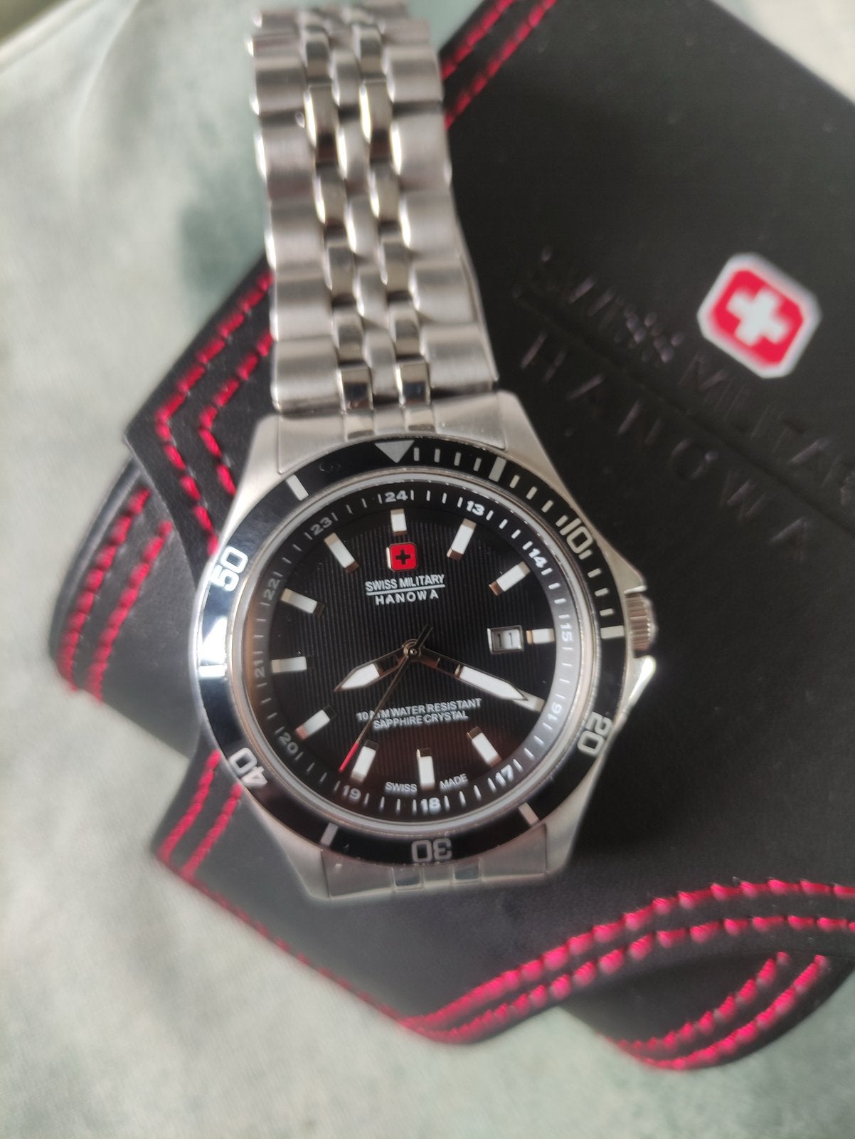Swiss military Hanowa, Sieraden, Tassen en Uiterlijk, Ophalen of Verzenden, Zo goed als nieuw, Staal, Overige merken
