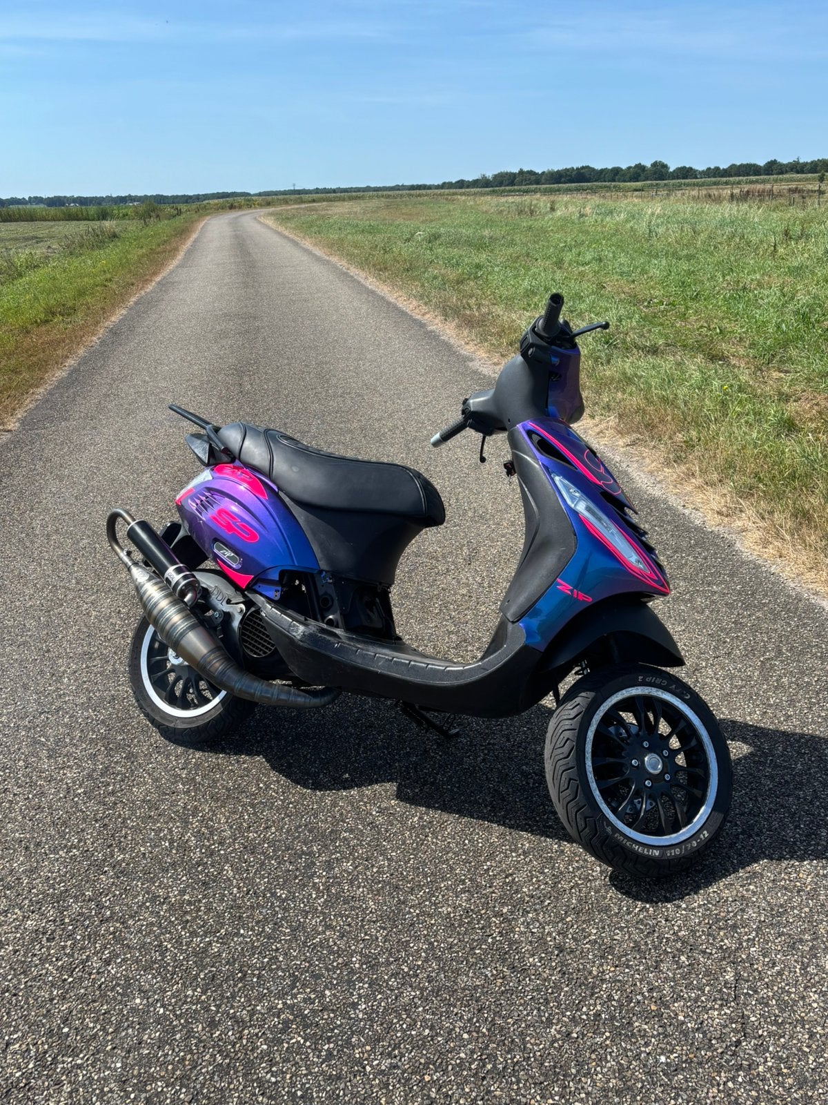 Piaggio Zip 172cc Stage 2 AC Geel Kenteken, Ophalen, Tweetakt, Gebruikt, Maximaal 45 km/u