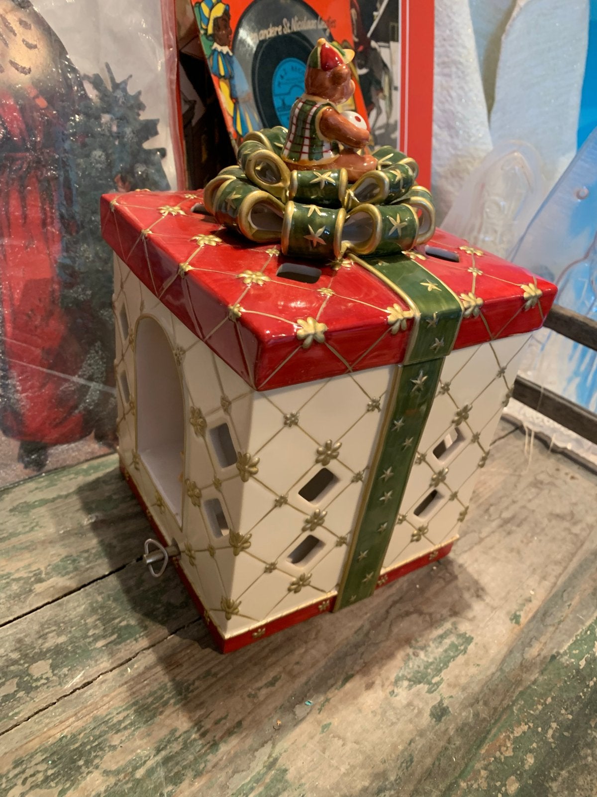 Villeroy & Boch speeldoos 'We Wish You A Merry X'mas', T, Ophalen of Verzenden, Zo goed als nieuw, N