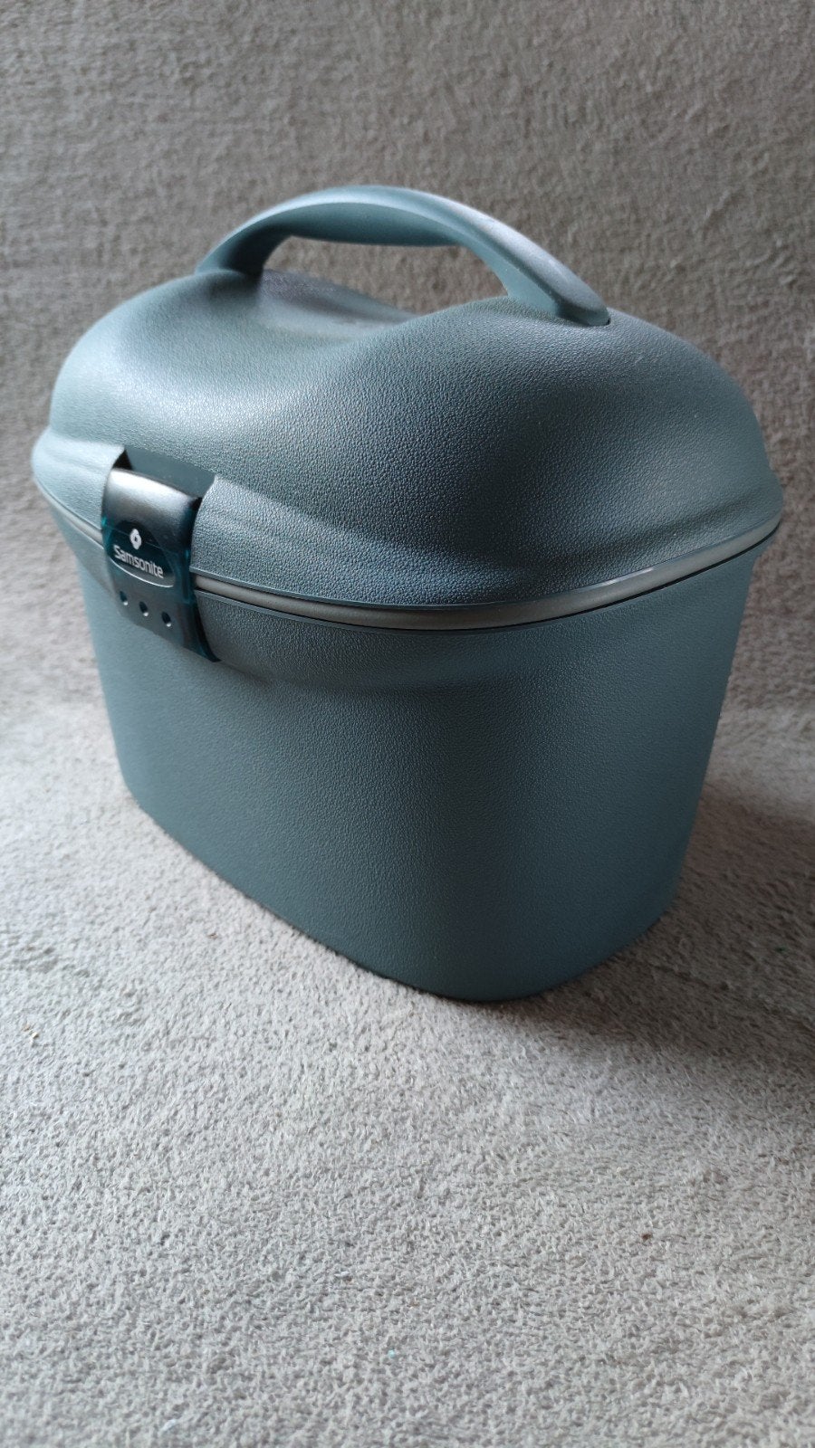 TOPSTAAT grote Samsonite Beautycase - Blauw/Groen, Overige kleuren, Met slot, Ophalen of Verzenden, Zo goed als nieuw