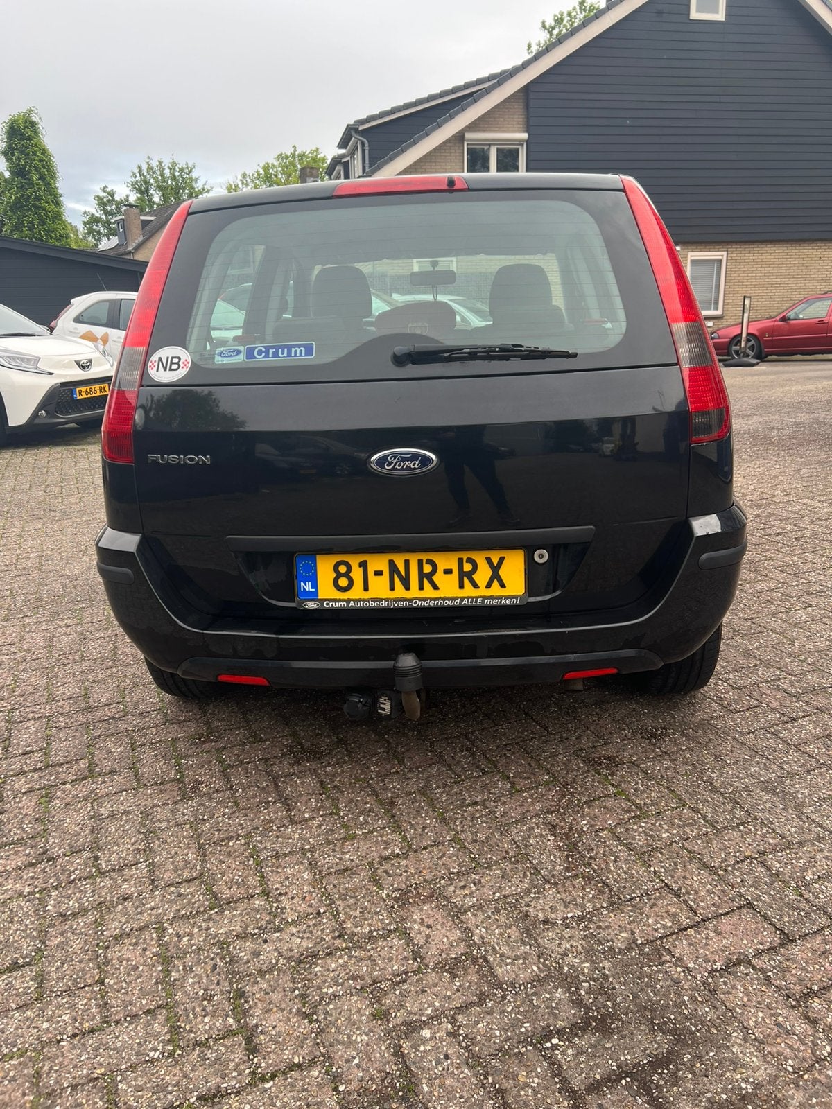 Ford Fusion 1.4 16V AUT 2004 Zwart automat, Auto's, Ford, 15 km/l, 40 €/maand, Zwart, Origineel Nederlands