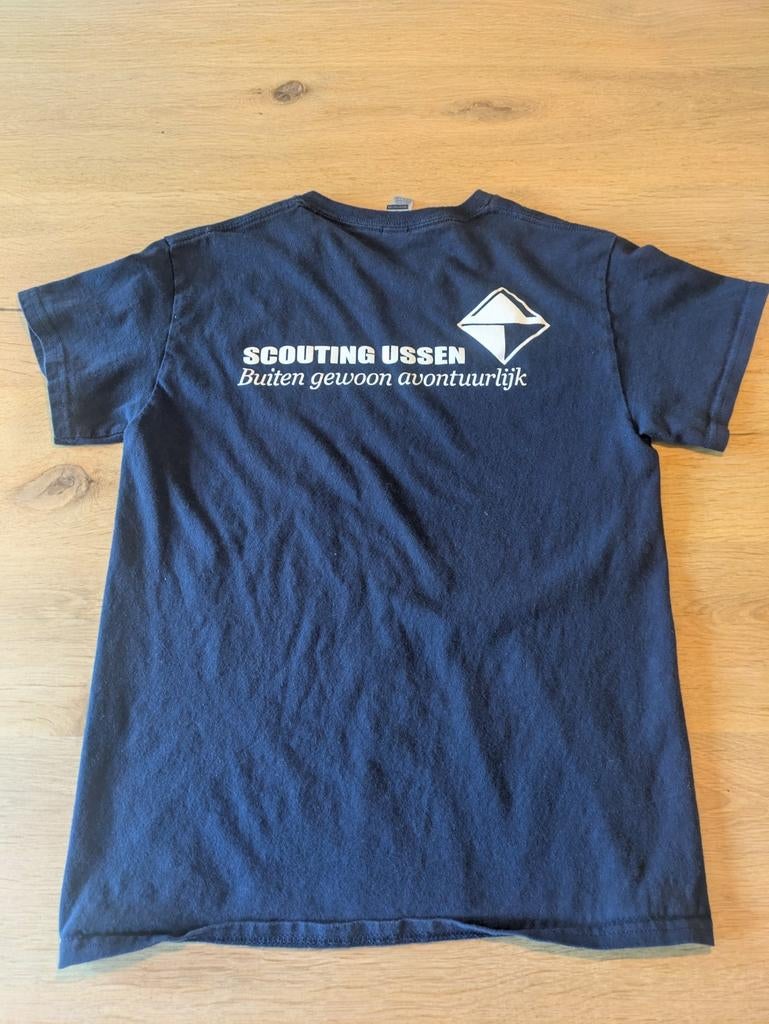 Scouting Ussen T-shirt - Donkerblauw Maat S, Verzamelen, Scouting, Ophalen of Verzenden, Kleding