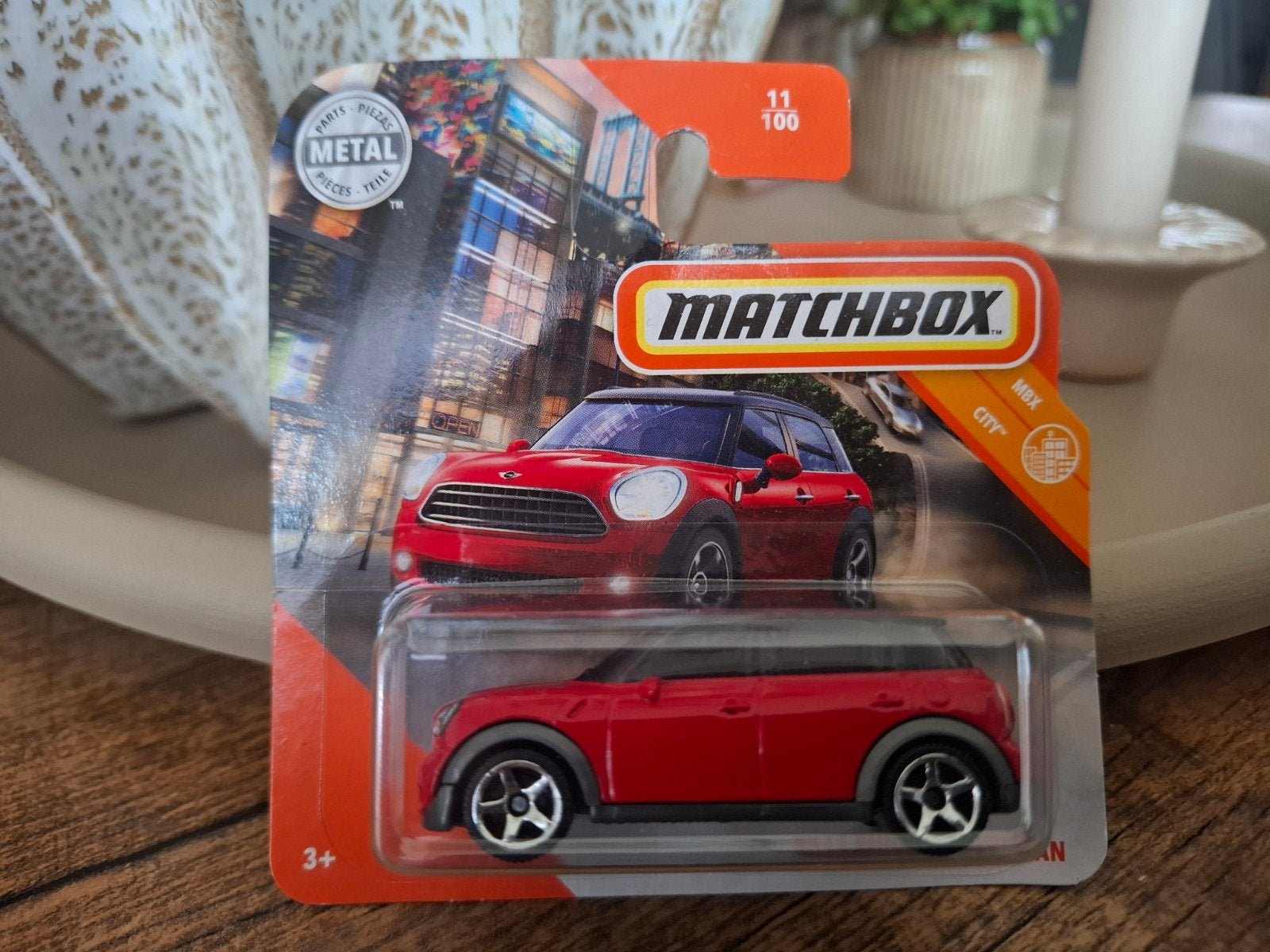 Matchbox Mini Cooper Countryman Rood - Nieuw in verpakking, Ophalen of Verzenden, Nieuw, Auto