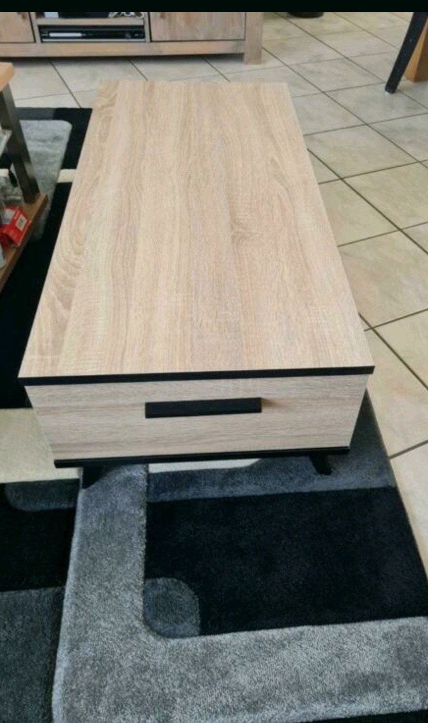 Nieuwe salontafel met 2 lades, Ophalen, Nieuw, Rechthoekig