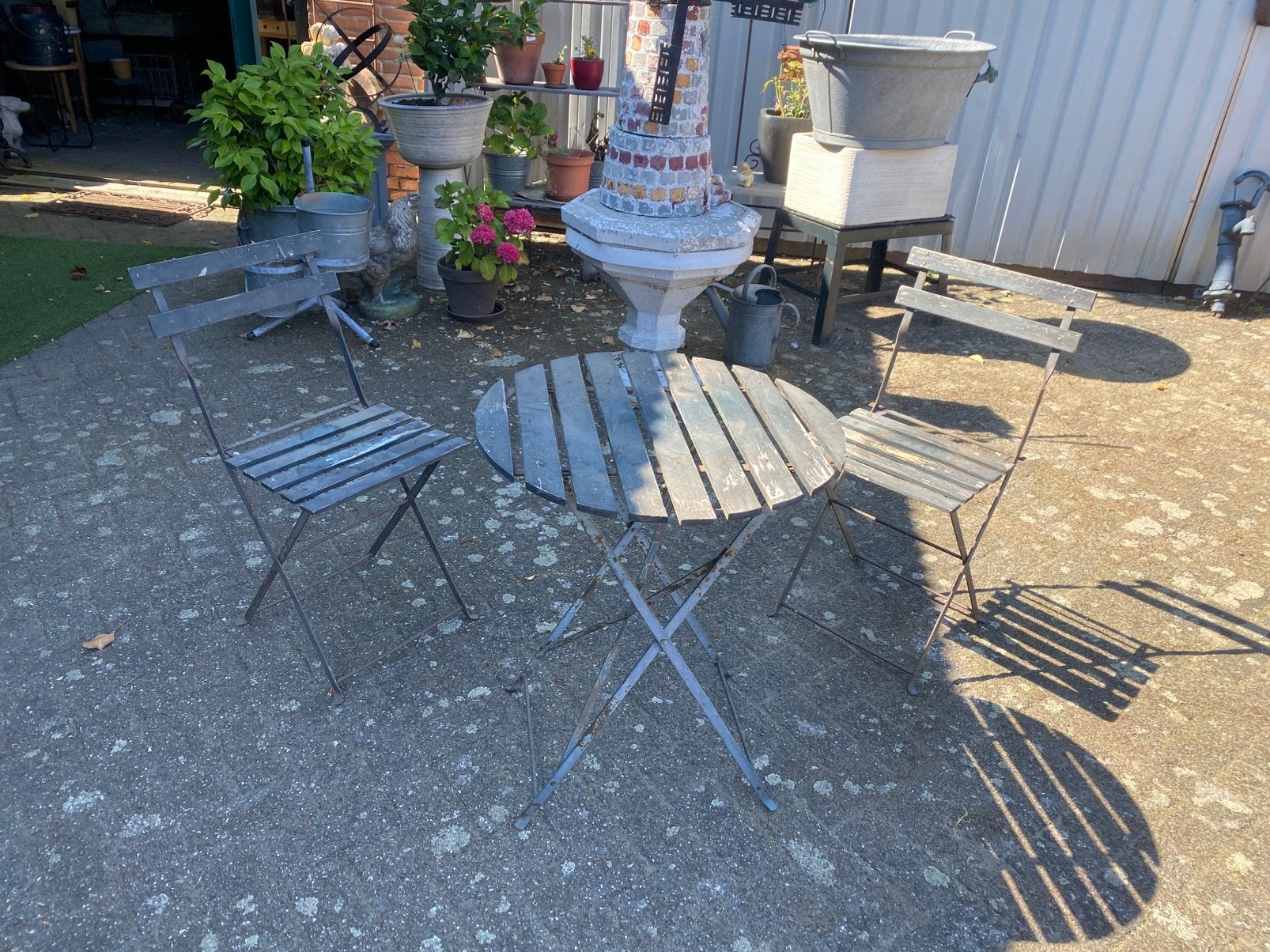Heel leuk bistro setje, Ophalen, Zo goed als nieuw