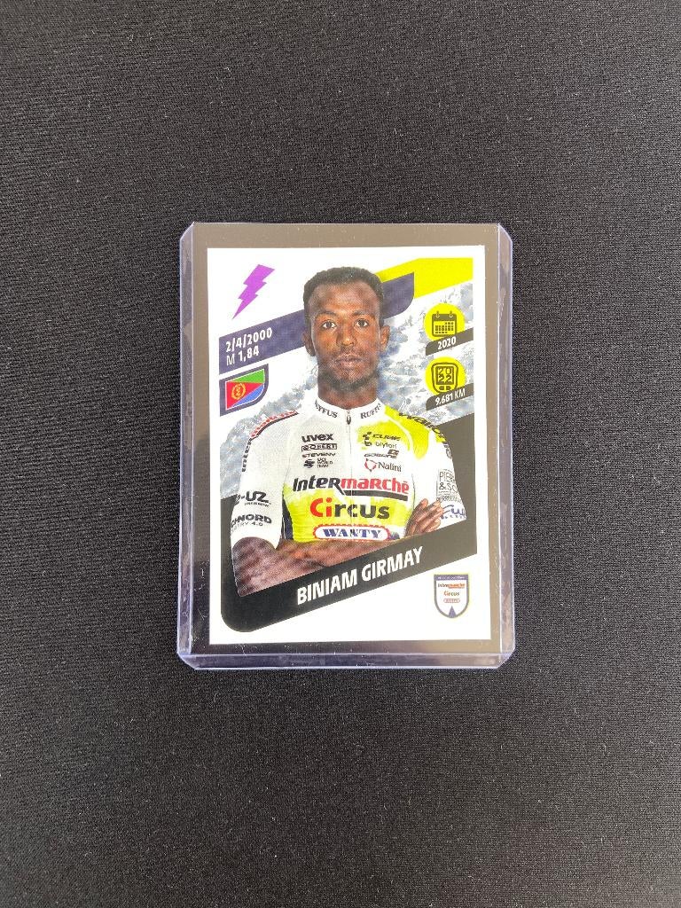 Biniam Girmay Panini Tour de France 2023 Sticker Wanty, Verzenden, Zo goed als nieuw, Overige sporten, Poster, Plaatje of Sticker
