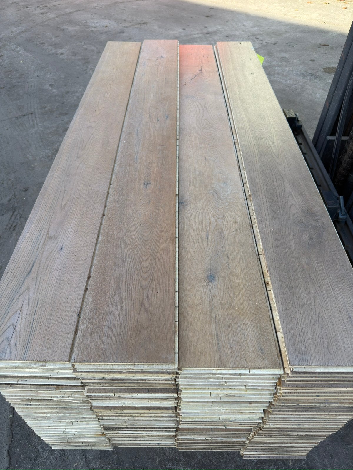 Eiken vloer 51 m2 lamelparket 19 cm breed 1,5 cm dik top 4mm, Ophalen, Gebruikt, Vloerdelen of -planken, 10 m² of meer