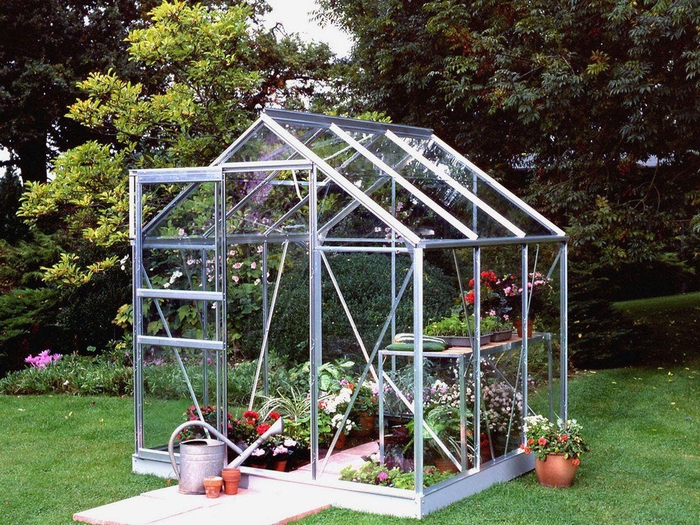 tuinkas kas groentekas kweekkas hobbykas groenten, Ophalen, Glas, Aluminium, Kweekkas