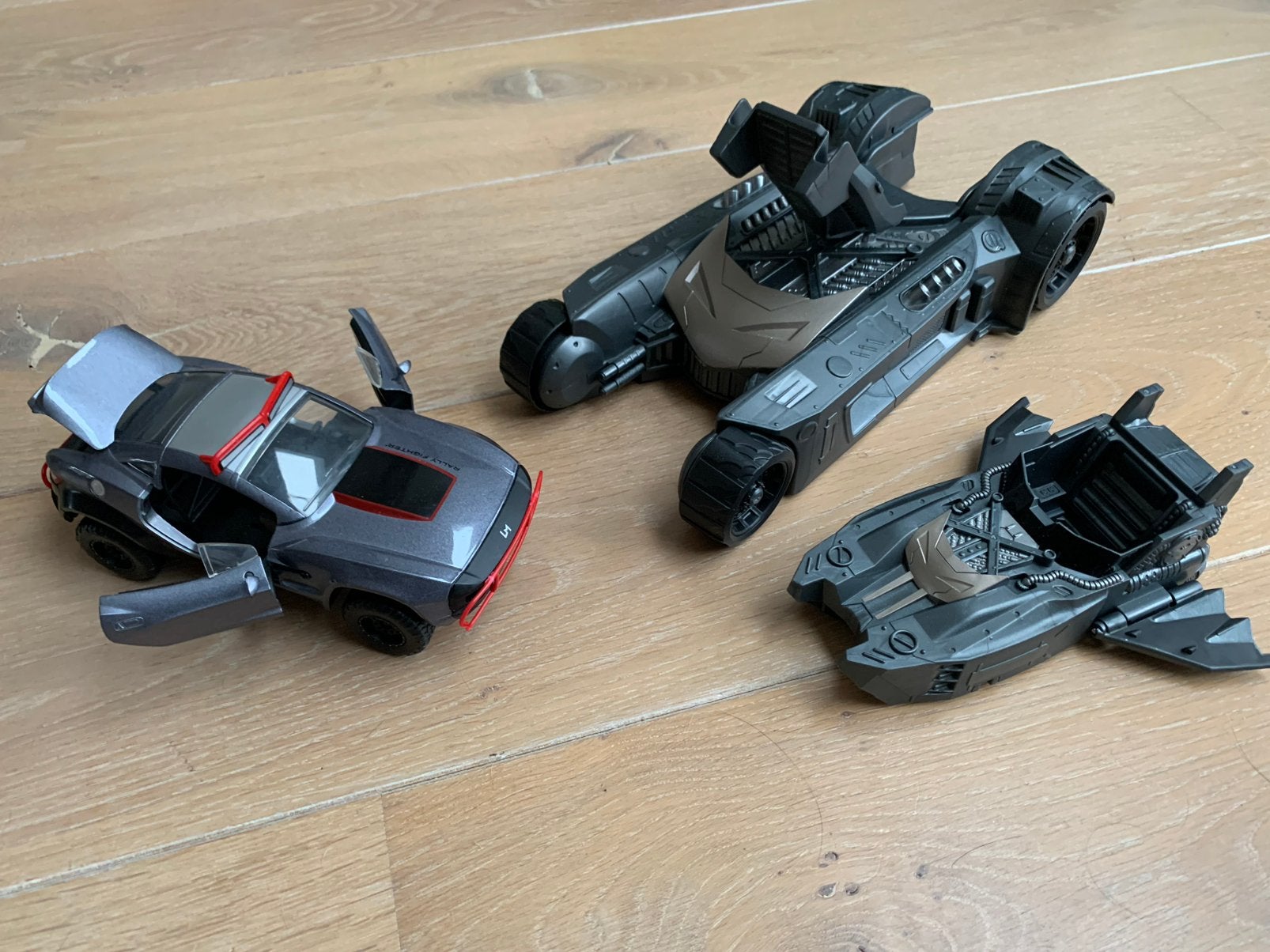 Batmobile en offroad auto set, Ophalen of Verzenden, Zo goed als nieuw