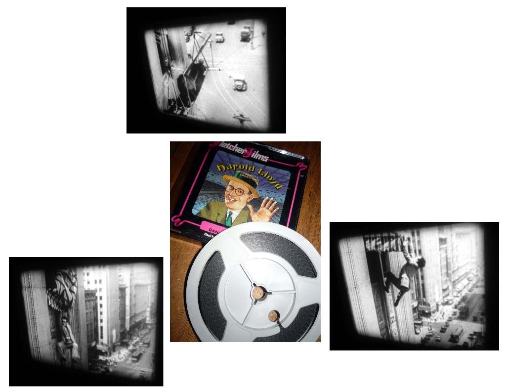 8mm film Harold Lloyd - Dancing on Air - silent zw/w 60mtr -, Ophalen of Verzenden, 8mm film