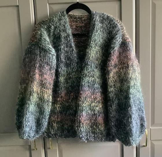 Nieuw handgemaakt mohair vest, een maat, Ophalen of Verzenden, Nieuw, Maat 46/48 (XL) of groter, Grijs