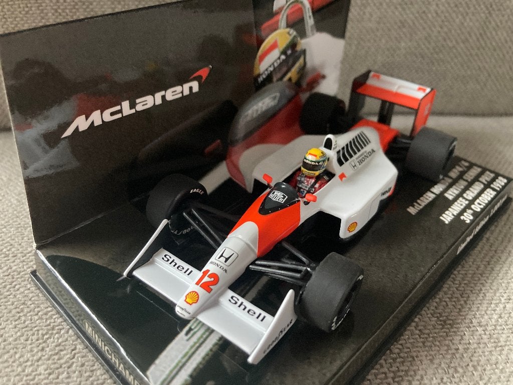 ✅ Ayrton Senna 1:43 Japanese GP 30th Oct 1988 Mclaren Honda, Verzamelen, Ophalen of Verzenden, Nieuw, Formule 1