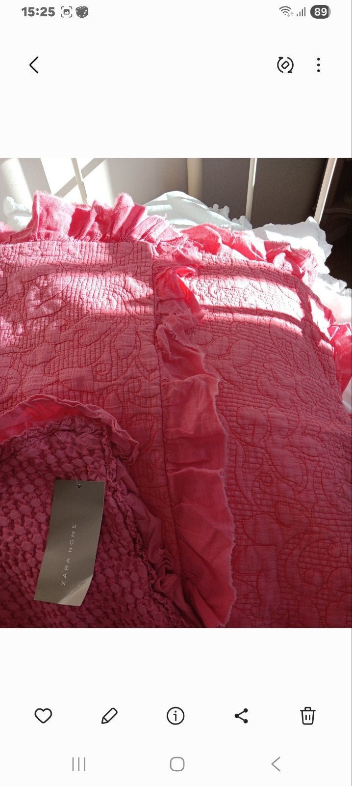 Nieuw! Sprei en kussenhoezen.Zara., Ophalen of Verzenden, Nieuw, Tweepersoons
