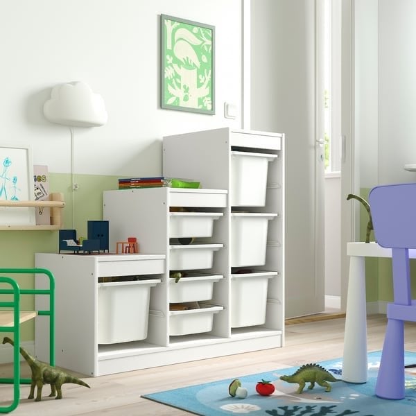 IKEA Trofast kast met bakken, Gebruikt, Kast, Ophalen of Verzenden, 100 cm of meer