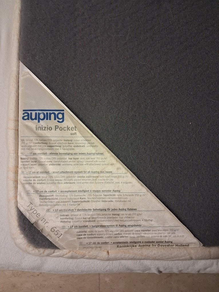 auping matras 80x200x15, Huis en Inrichting, Ophalen, Gebruikt, Eenpersoons, 80 cm