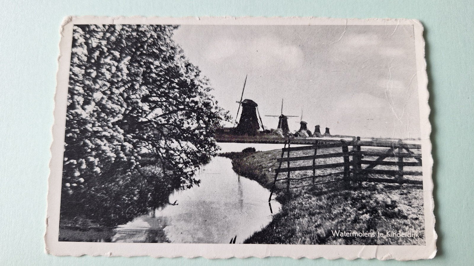 Kinderdijk, Molens, Verzamelen, Ansichtkaarten | Nederland, Ophalen of Verzenden, 1940 tot 1960, Zuid-Holland