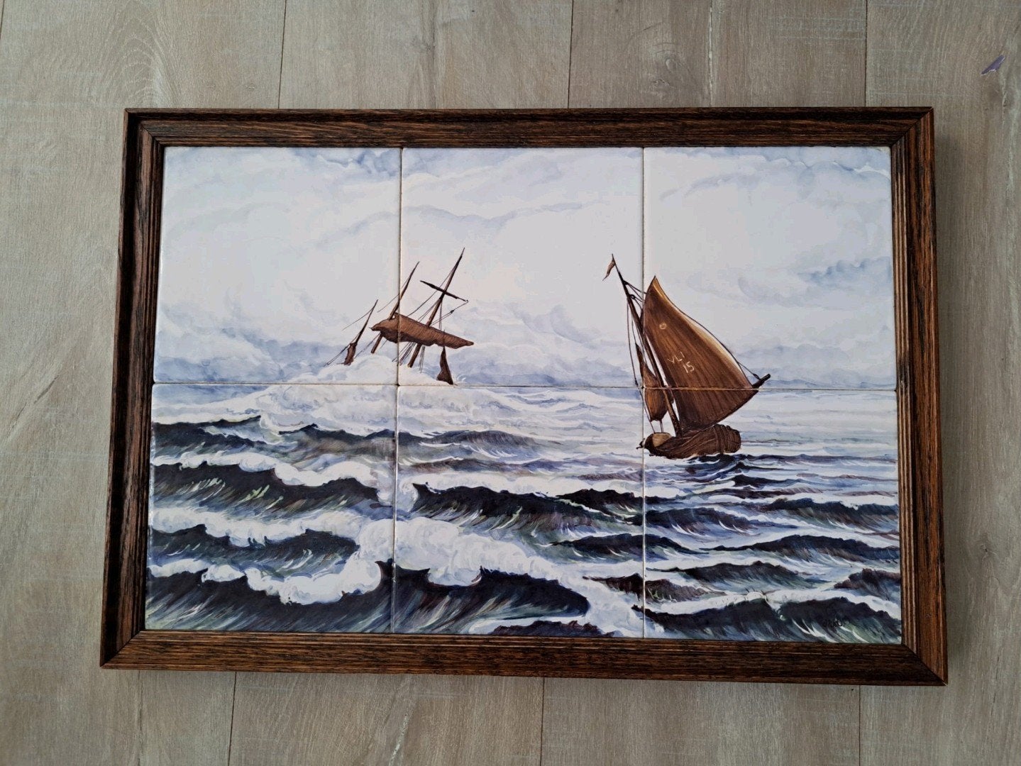 Tegels van vissersboot Vlissingen., Ophalen