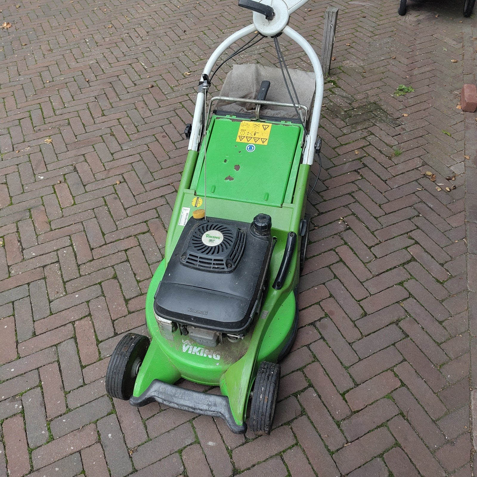 Viking benzine grasmaaier, Tuin en Terras, Ophalen, Gebruikt