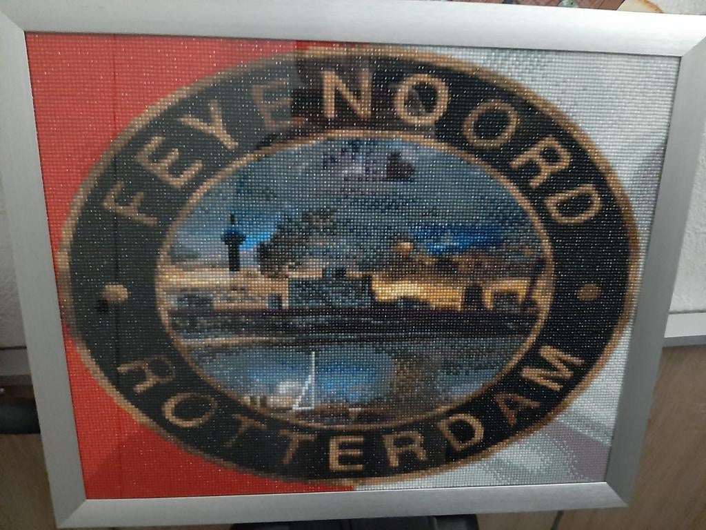 Diamond painting schilderij Feyenoord, Ophalen