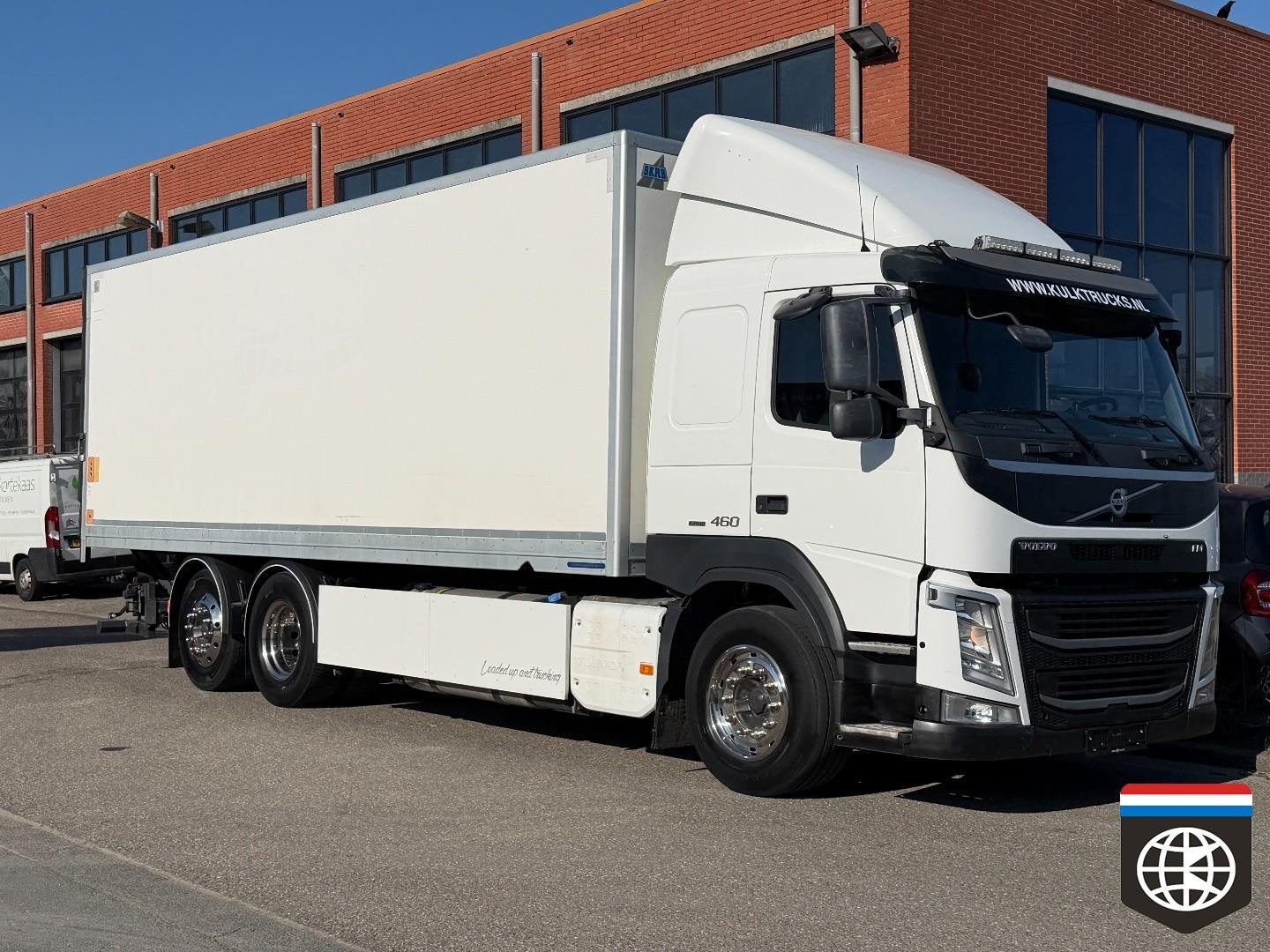 Volvo FM 460 Slaap cabine Kastenbak - Laadklep - 6X2/4 - Vol, Auto's, Automaat, 460 pk, Euro 6, Wit